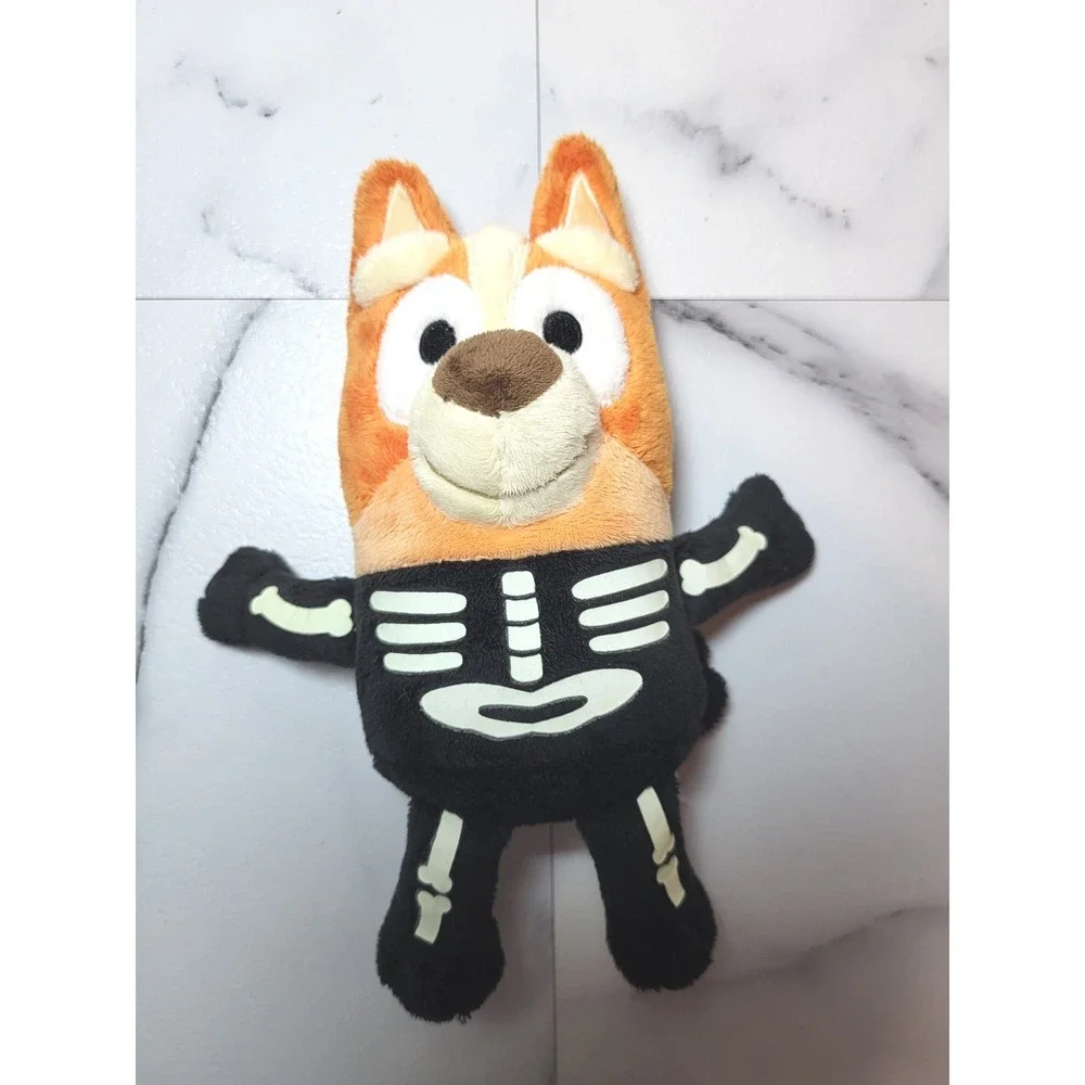 Bluey and Bingo Glow-In-The-Dark Skeleton Costume Plush‎ by Dan Dee